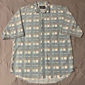 Vintage Weekends Mens Button Down Shirt (L)